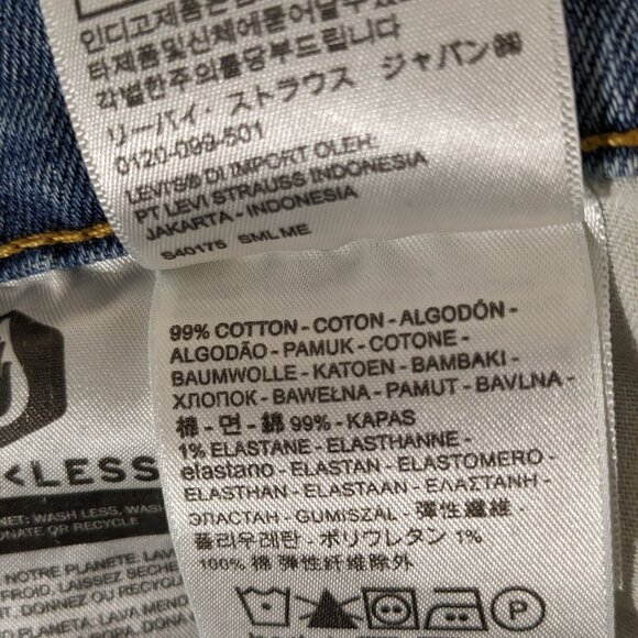 LEVI'S 505 Regular Fit Jeans Straight Leg Room Light Blue Sz 32 X 30 - Picture 10 of 12